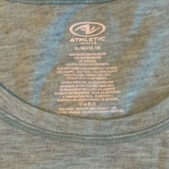 Athletic Works Womens Sleeveless Side-Ruched Tank Top XL Polyester Rayon Spandex - Picture 2 of 7